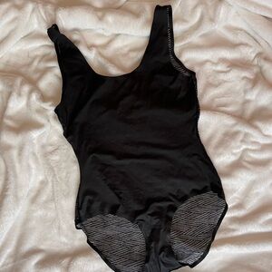 Vince Camuto Black Mesh One-Piece